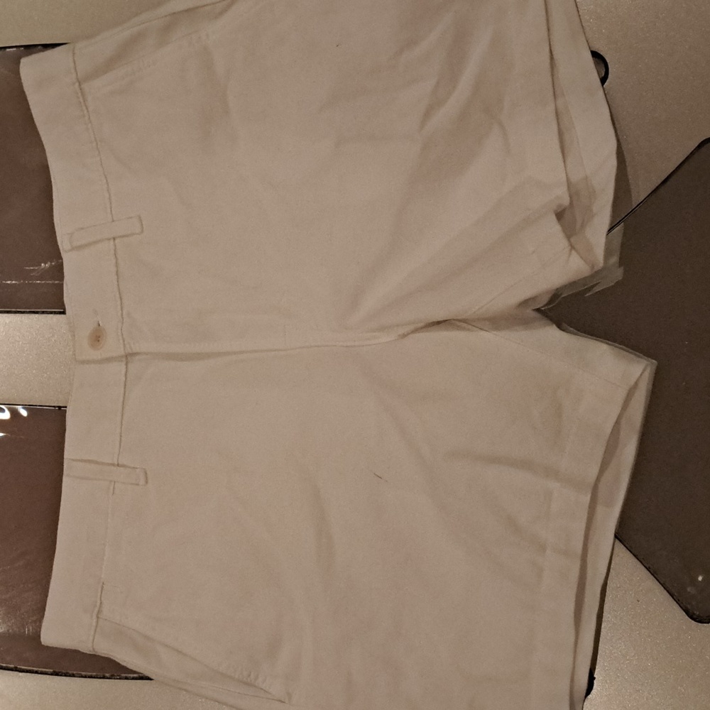 For All Mankind brand White, cotton shorts, 34" Waist